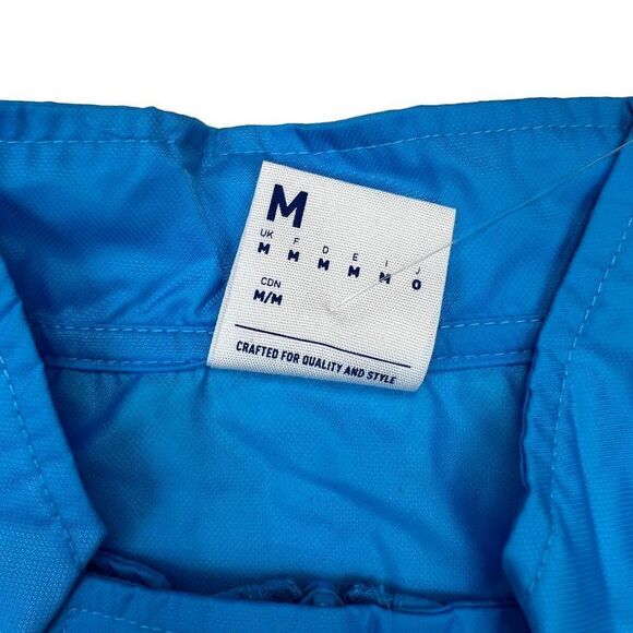 New Reebok Classic Men US M Blue Windbreaker Track Jacket Zip Up Long Sleeve - Picture 11 of 14